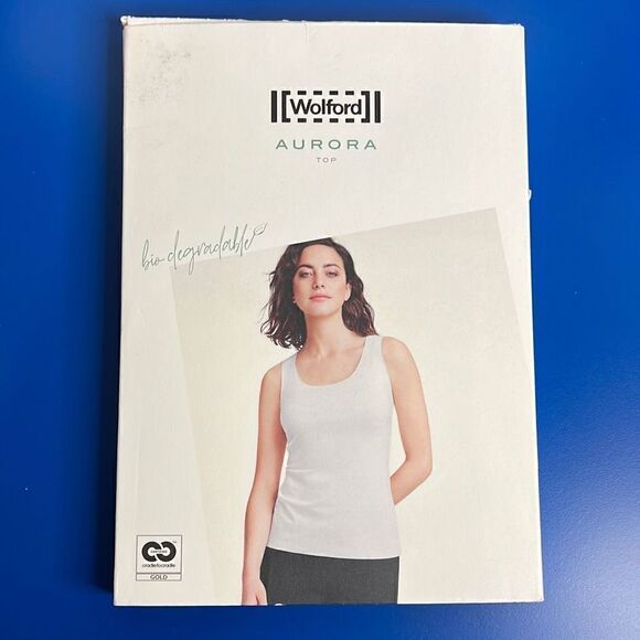 NWT Wolford Aurora Pure Tank Top 52730 Denim S - Picture 11 of 14